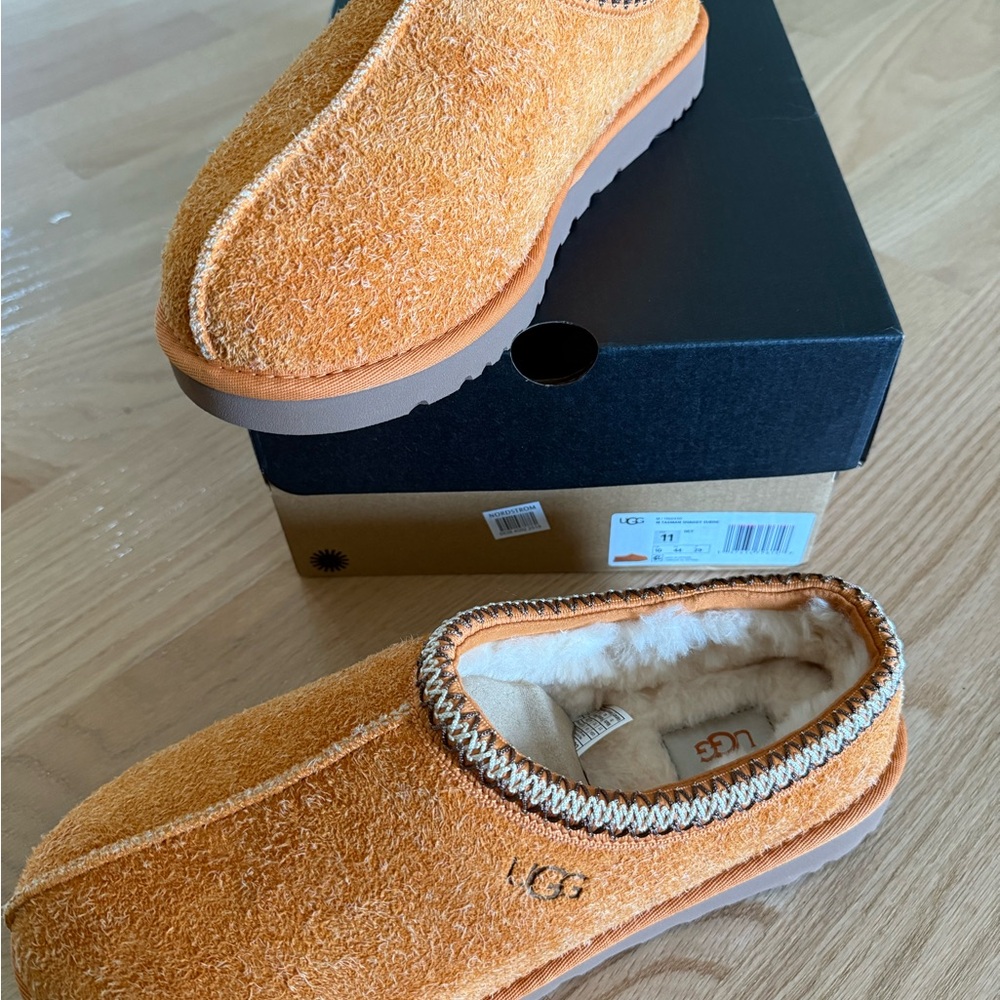 UGG Orange Slip-On Loafers with Plush Comfort